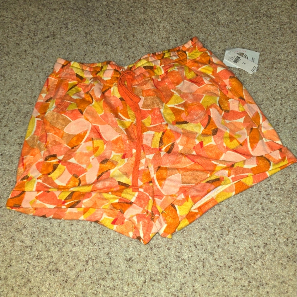NWT, Anthropologie, Yellow and Orange shorts, Size M